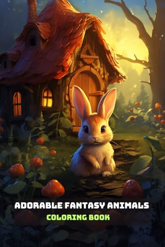 ADORABLE FANTASY ANIMALS COLORING BOOK: For Adults and Teens von Independently published
